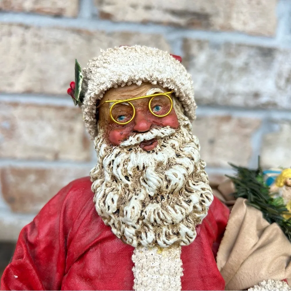 Clothtique Possible‎ Dreams Santa figurine 1988 Hand Crafted Holiday Nostalgia